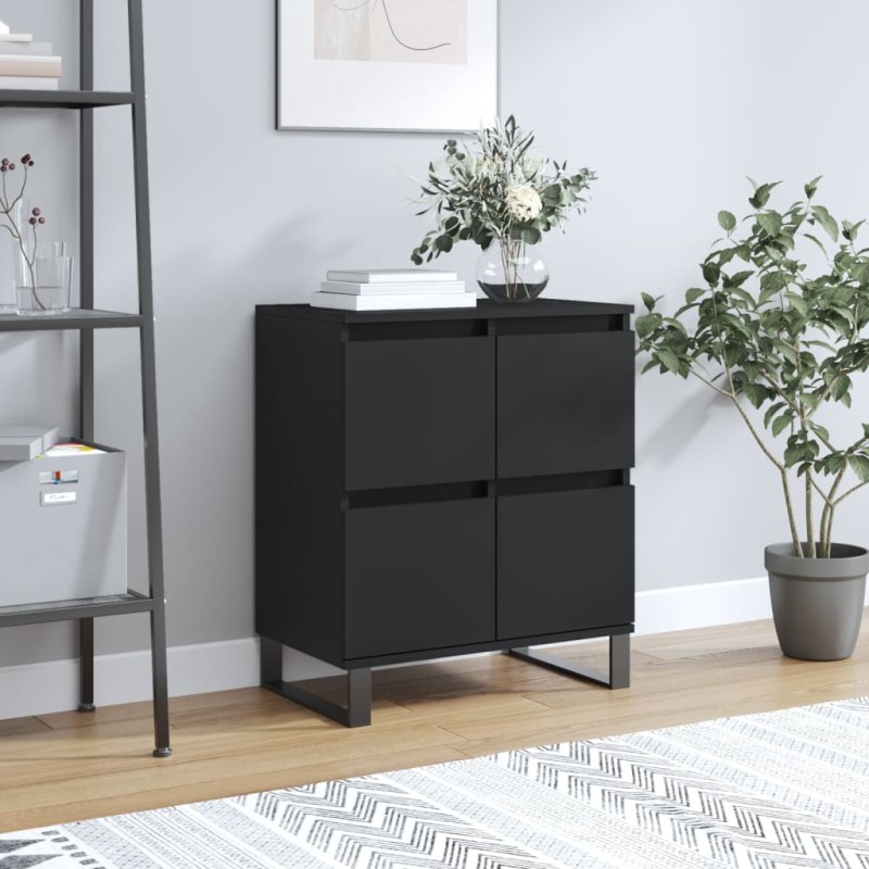 vidaXL Sideboard Schwarz 60x35x70 cm Holzwerkstoff vidaXL Sideboard Schwarz 60x35x70 cm Holzwerkstoff