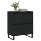vidaXL Sideboard Schwarz 60x35x70 cm Holzwerkstoff vidaXL Sideboard Schwarz 60x35x70 cm Holzwerkstoff