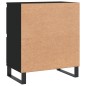 vidaXL Sideboard Schwarz 60x35x70 cm Holzwerkstoff vidaXL Sideboard Schwarz 60x35x70 cm Holzwerkstoff