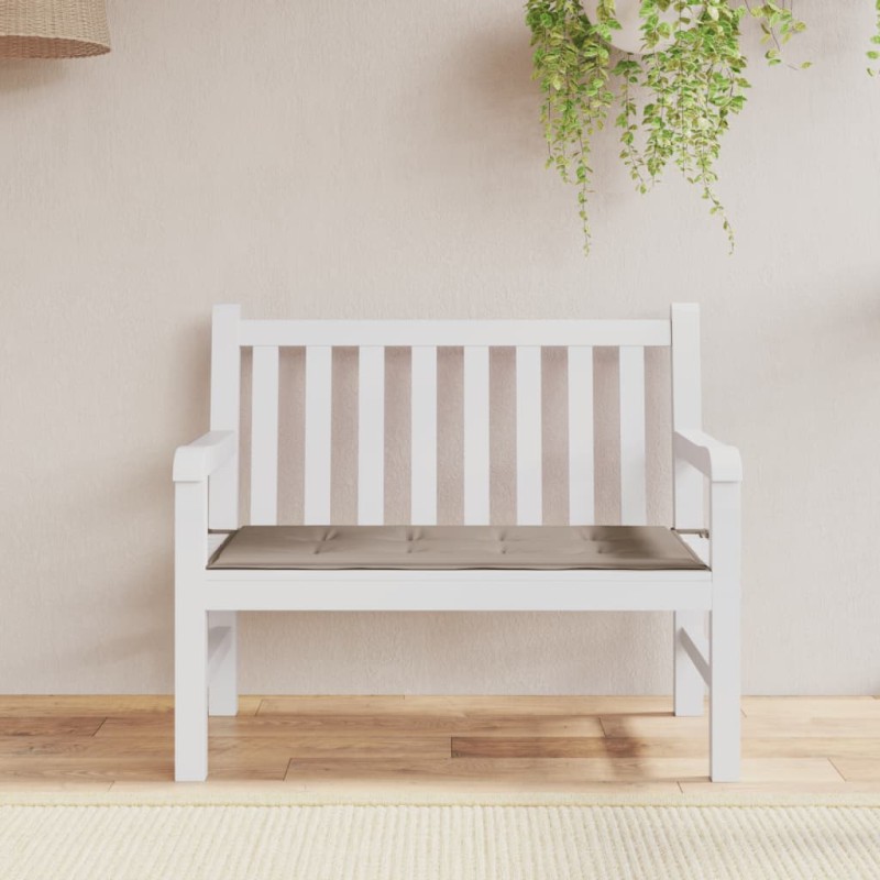 Gartenbank-Auflage Taupe 100x50x3 cm Oxford-Gewebe Gartenbank-Auflage Taupe 100x50x3 cm Oxford-Gewebe