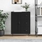 vidaXL Sideboard Schwarz 69,5x34x90 cm Holzwerkstoff vidaXL Sideboard Schwarz 69,5x34x90 cm Holzwerkstoff
