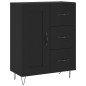 vidaXL Sideboard Schwarz 69,5x34x90 cm Holzwerkstoff vidaXL Sideboard Schwarz 69,5x34x90 cm Holzwerkstoff