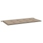 Gartenbank-Auflage Taupe 100x50x3 cm Oxford-Gewebe Gartenbank-Auflage Taupe 100x50x3 cm Oxford-Gewebe