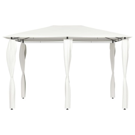 vidaXL Pavillon mit Pfostenabdeckungen 3x4x2,6 m Creme 160 g/m² 