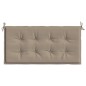 Gartenbank-Auflage Taupe 100x50x3 cm Oxford-Gewebe Gartenbank-Auflage Taupe 100x50x3 cm Oxford-Gewebe
