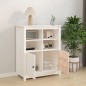 vidaXL Sideboard Weiß 83x41,5x100 cm Massivholz Kiefer vidaXL Sideboard Weiß 83x41,5x100 cm Massivholz Kiefer