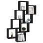 vidaXL Würfelregal Schwarz 90x15x119 cm Holzwerkstoff vidaXL Würfelregal Schwarz 90x15x119 cm Holzwerkstoff