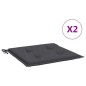 Gartenstuhl-Kissen 2 Stk. Anthrazit 50x50x3 cm Oxford-Gewebe Gartenstuhl-Kissen 2 Stk. Anthrazit 50x50x3 cm Oxford-Gewebe