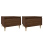 vidaXL Beistelltische 2 Stk. Braun Eiche 50x46x35 cm Holzwerkstoff