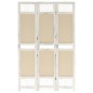 vidaXL 3-tlg. Raumteiler Creme 105x165 cm Stoff vidaXL 3-tlg. Raumteiler Creme 105x165 cm Stoff