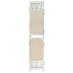 vidaXL 3-tlg. Raumteiler Creme 105x165 cm Stoff