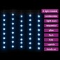 vidaXL LED Sternenvorhang Lichterkette 200 LED Blau 8 Funktionen vidaXL LED Sternenvorhang Lichterkette 200 LED Blau 8 Funktionen