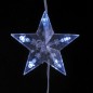 vidaXL LED Sternenvorhang Lichterkette 200 LED Blau 8 Funktionen vidaXL LED Sternenvorhang Lichterkette 200 LED Blau 8 Funktionen