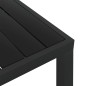 vidaXL Garten-Esstisch WPC Aluminium 80 x 80 x 74 cm Schwarz vidaXL Garten-Esstisch WPC Aluminium 80 x 80 x 74 cm Schwarz