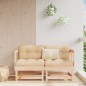 vidaXL Ecksofas mit Kissen 2 Stk. Massivholz Kiefer vidaXL Ecksofas mit Kissen 2 Stk. Massivholz Kiefer