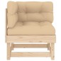 vidaXL Ecksofas mit Kissen 2 Stk. Massivholz Kiefer vidaXL Ecksofas mit Kissen 2 Stk. Massivholz Kiefer