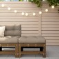 vidaXL Gartenhocker mit Kissen Honigbraun Massivholz Kiefer vidaXL Gartenhocker mit Kissen Honigbraun Massivholz Kiefer