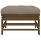 vidaXL Gartenhocker mit Kissen Honigbraun Massivholz Kiefer vidaXL Gartenhocker mit Kissen Honigbraun Massivholz Kiefer