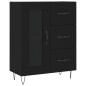 vidaXL Sideboard Schwarz 69,5x34x90 cm Holzwerkstoff vidaXL Sideboard Schwarz 69,5x34x90 cm Holzwerkstoff