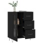 vidaXL Sideboard Schwarz 69,5x34x90 cm Holzwerkstoff vidaXL Sideboard Schwarz 69,5x34x90 cm Holzwerkstoff