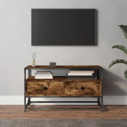vidaXL TV-Schrank Räuchereiche 80x35x45 cm Holzwerkstoff