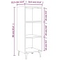 vidaXL Sideboard Braun Eichen-Optik 34,5x32,5x90 cm Holzwerkstoff vidaXL Sideboard Braun Eichen-Optik 34,5x32,5x90 cm Holzwerkstoff
