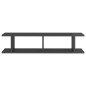 vidaXL Wandregale 2 Stk. Hochglanz-Grau 90x18x20 cm Holzwerkstoff vidaXL Wandregale 2 Stk. Hochglanz-Grau 90x18x20 cm Holzwerkstoff