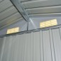 vidaXL Gartenschuppen Grau Metall 204 x 132 x 186 cm vidaXL Gartenschuppen Grau Metall 204 x 132 x 186 cm