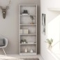 vidaXL Bücherregal 5 Fächer Betongrau 60x24x175 cm Holzwerkstoff vidaXL Bücherregal 5 Fächer Betongrau 60x24x175 cm Holzwerkstoff