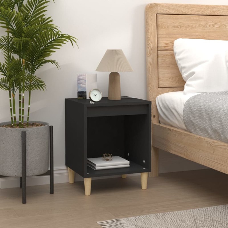 vidaXL Nachttisch Schwarz 40x35x50 cm Holzwerkstoff vidaXL Nachttisch Schwarz 40x35x50 cm Holzwerkstoff