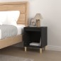 vidaXL Nachttisch Schwarz 40x35x50 cm Holzwerkstoff vidaXL Nachttisch Schwarz 40x35x50 cm Holzwerkstoff