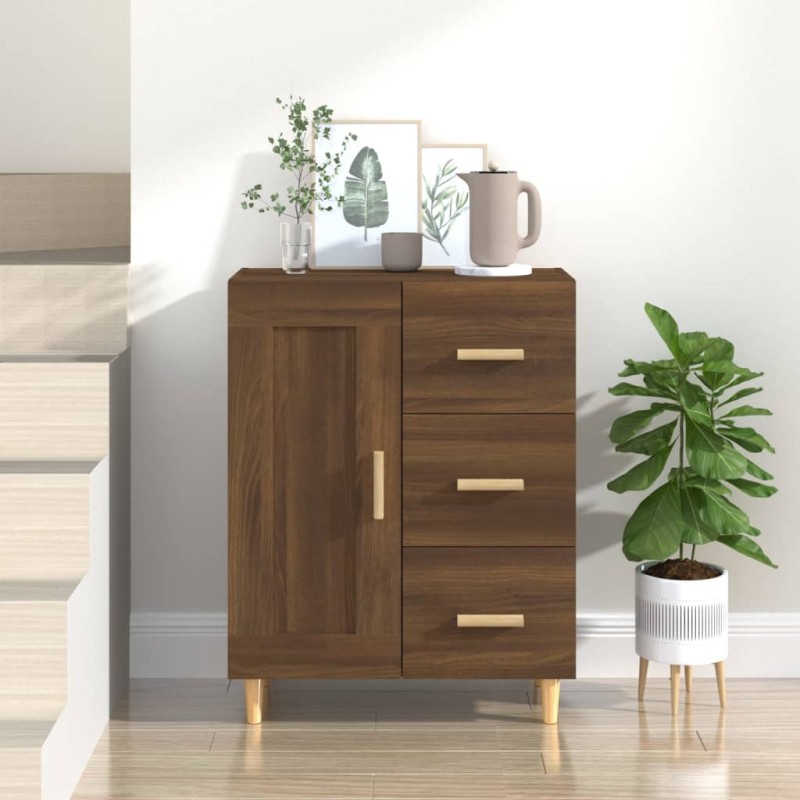 vidaXL Sideboard Braun Eichen-Optik 69,5x34x90 cm Holzwerkstoff vidaXL Sideboard Braun Eichen-Optik 69,5x34x90 cm Holzwerkstoff