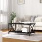 vidaXL Couchtisch Schwarz 100x50x45 cm Holzwerkstoff und Eisen vidaXL Couchtisch Schwarz 100x50x45 cm Holzwerkstoff und Eisen