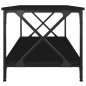 vidaXL Couchtisch Schwarz 100x50x45 cm Holzwerkstoff und Eisen vidaXL Couchtisch Schwarz 100x50x45 cm Holzwerkstoff und Eisen