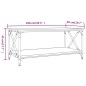 vidaXL Couchtisch Schwarz 100x50x45 cm Holzwerkstoff und Eisen vidaXL Couchtisch Schwarz 100x50x45 cm Holzwerkstoff und Eisen