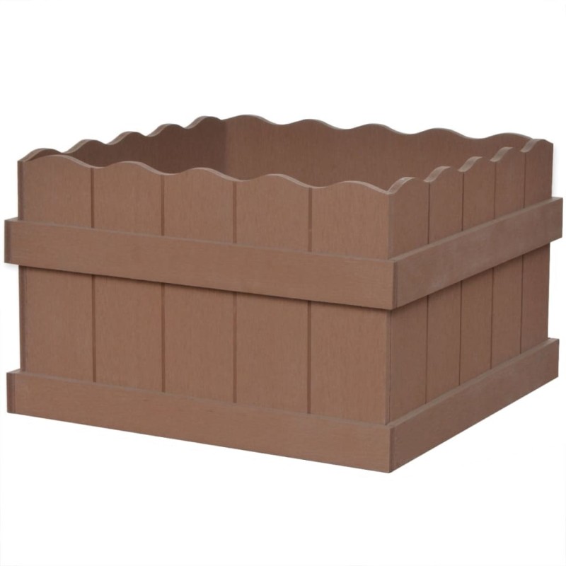vidaXL WPC Garten-Hochbeet 40x40x25 cm Braun vidaXL WPC Garten-Hochbeet 40x40x25 cm Braun