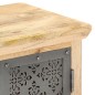 vidaXL Sideboard mit Stahltüren 60x35x75 cm Mango Massivholz vidaXL Sideboard mit Stahltüren 60x35x75 cm Mango Massivholz