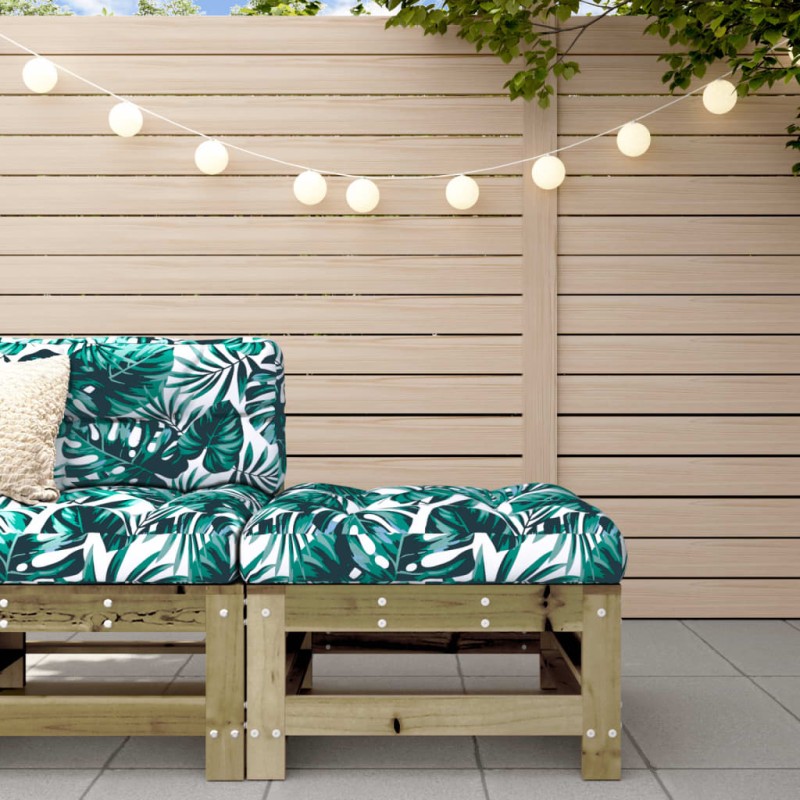 vidaXL Gartenhocker mit Kissen Kiefernholz Imprägniert vidaXL Gartenhocker mit Kissen Kiefernholz Imprägniert