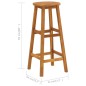vidaXL Barhocker 6 Stk. Massivholz Akazie vidaXL Barhocker 6 Stk. Massivholz Akazie