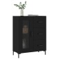 vidaXL Sideboard Schwarz 69,5x34x90 cm Holzwerkstoff vidaXL Sideboard Schwarz 69,5x34x90 cm Holzwerkstoff