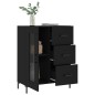 vidaXL Sideboard Schwarz 69,5x34x90 cm Holzwerkstoff vidaXL Sideboard Schwarz 69,5x34x90 cm Holzwerkstoff