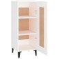 vidaXL Sideboard Weiß 34,5x34x90 cm Holzwerkstoff vidaXL Sideboard Weiß 34,5x34x90 cm Holzwerkstoff