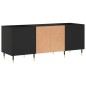 vidaXL Plattenschrank Schwarz 121x38x48 cm Holzwerkstoff vidaXL Plattenschrank Schwarz 121x38x48 cm Holzwerkstoff