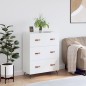 vidaXL Kommode Weiß 69,5x34x90 cm Holzwerkstoff vidaXL Kommode Weiß 69,5x34x90 cm Holzwerkstoff