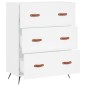 vidaXL Kommode Weiß 69,5x34x90 cm Holzwerkstoff vidaXL Kommode Weiß 69,5x34x90 cm Holzwerkstoff