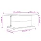 vidaXL Couchtisch Räuchereiche 102x55,5x40 cm Holzwerkstoff vidaXL Couchtisch Räuchereiche 102x55,5x40 cm Holzwerkstoff