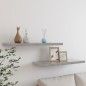 vidaXL Schweberegale 2 Stk. Betongrau 80x23,5x3,8 cm MDF vidaXL Schweberegale 2 Stk. Betongrau 80x23,5x3,8 cm MDF