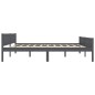 vidaXL Massivholzbett Grau Kiefer 200x200 cm vidaXL Massivholzbett Grau Kiefer 200x200 cm