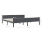 vidaXL Massivholzbett Grau Kiefer 200x200 cm vidaXL Massivholzbett Grau Kiefer 200x200 cm