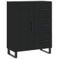 vidaXL Sideboard Schwarz 69,5x34x90 cm Holzwerkstoff vidaXL Sideboard Schwarz 69,5x34x90 cm Holzwerkstoff
